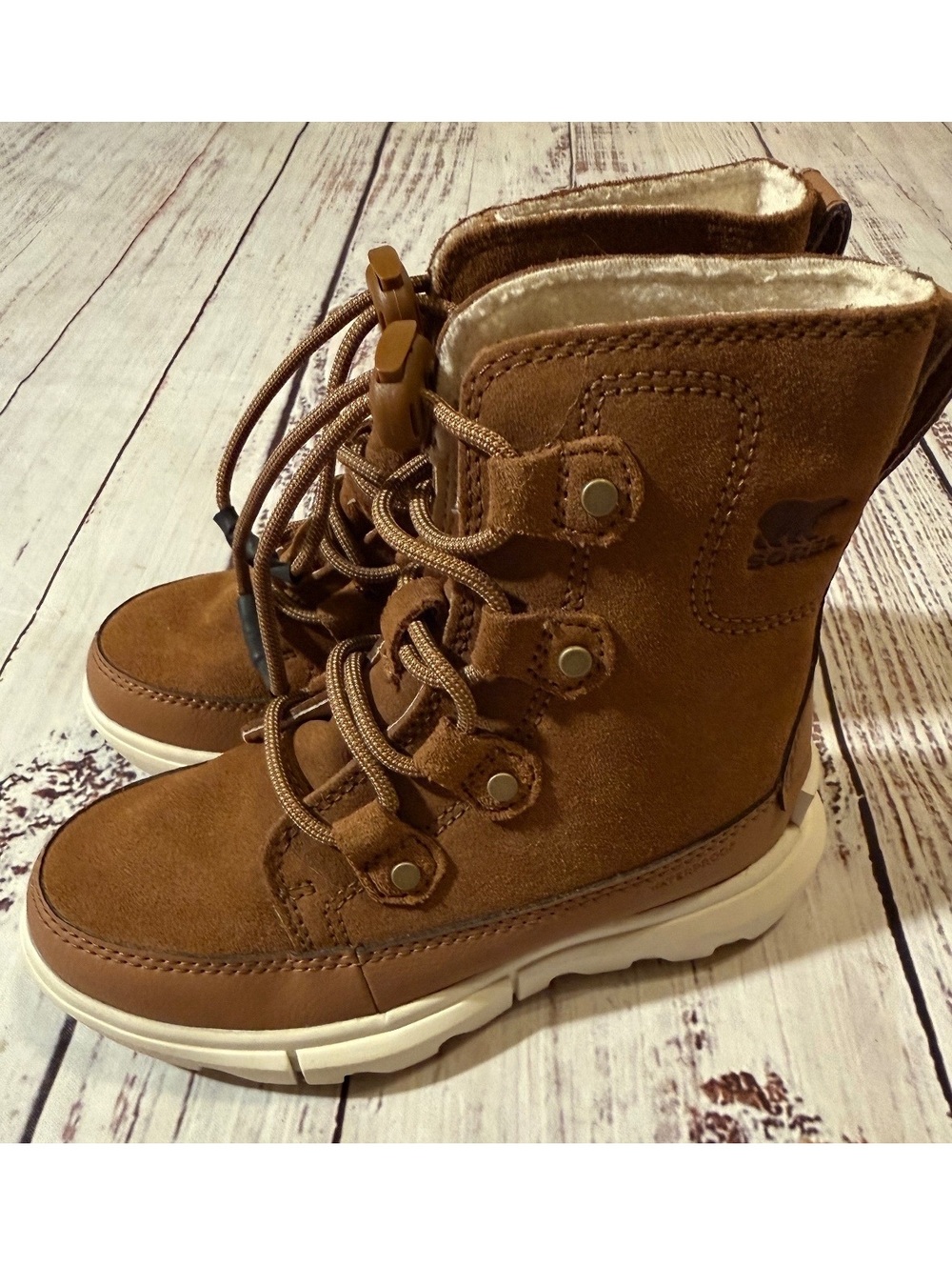 New Sorel Kids Brown Boots Size 12